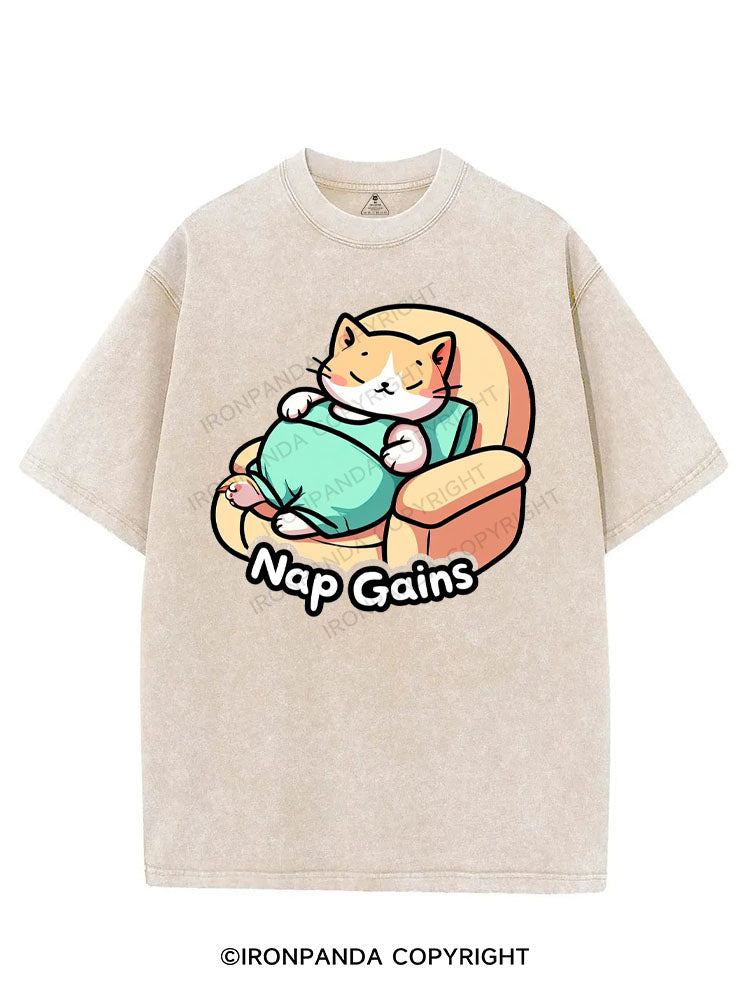 NAP GAINS VINTAGE GYM SHIRT