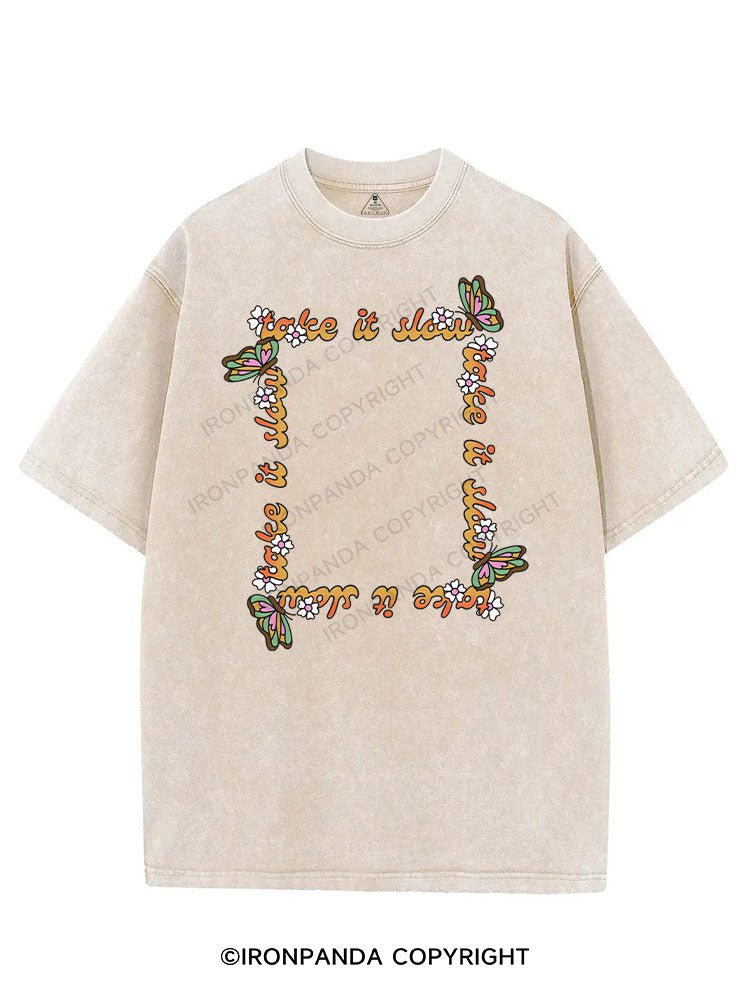 TAKE IT SLOW VINTAGE GYM SHIRT