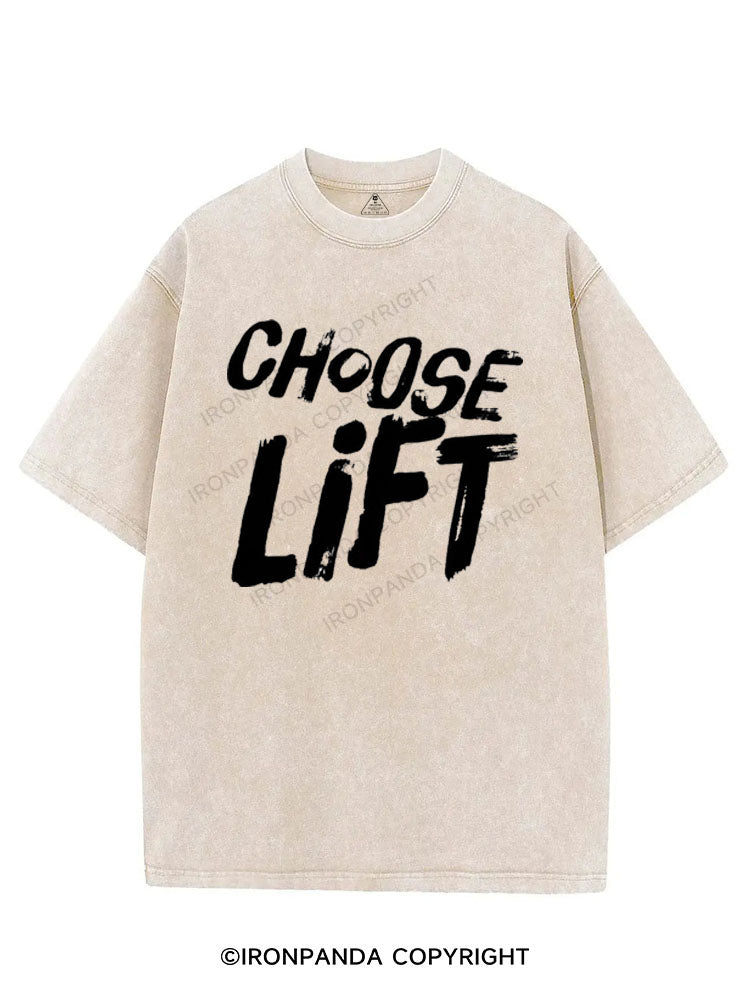 CHOOSE LIFT VINTAGE GYM SHIRT