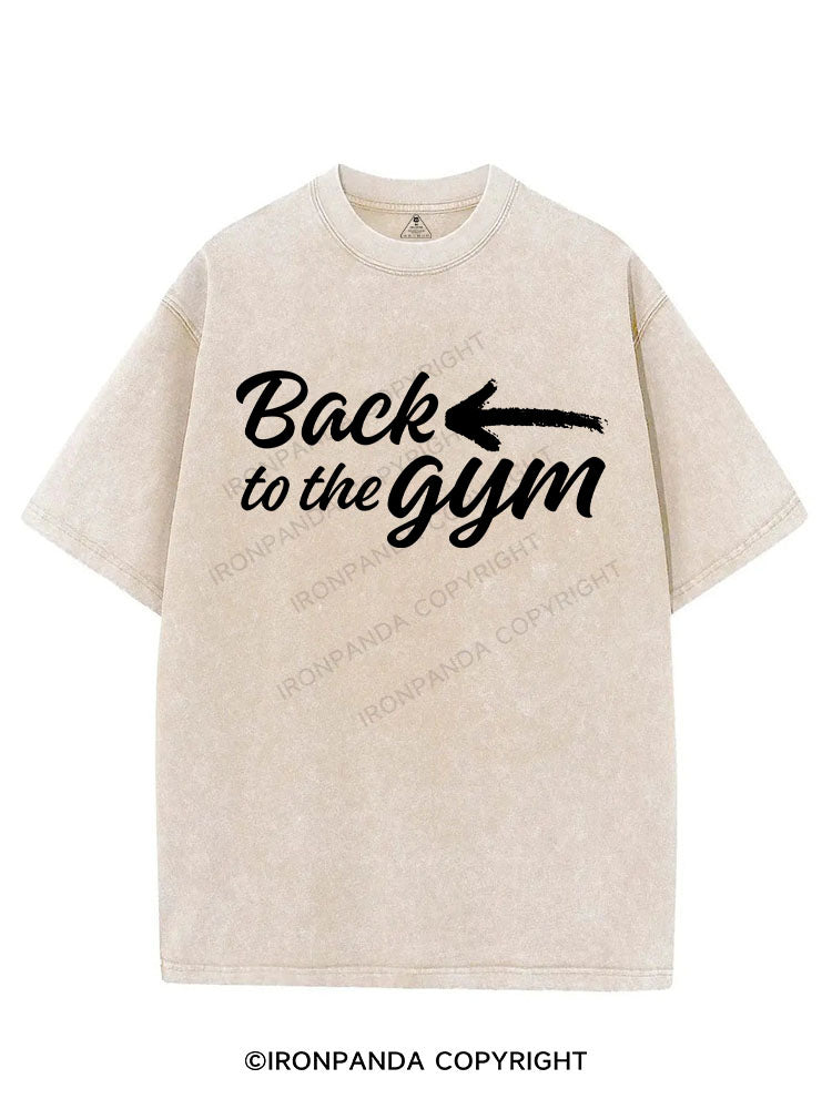 BACK TO THE GYM VINTAGE GYM SHIRT