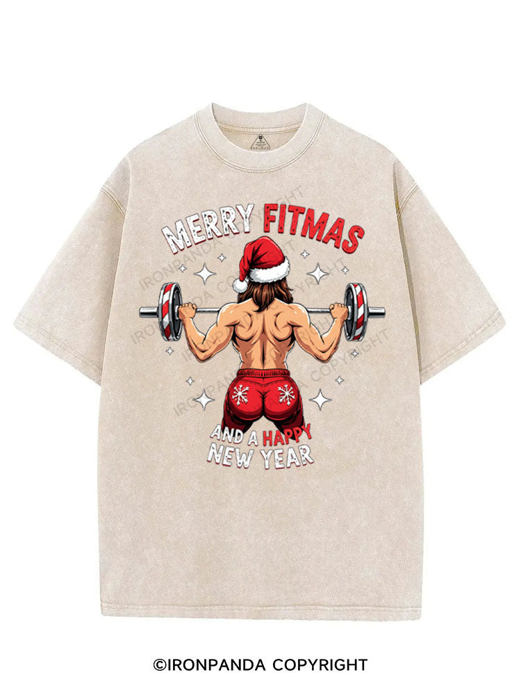 MERRY FITMAS AND A HAPPY NEW YEAR VINTAGE GYM SHIRT