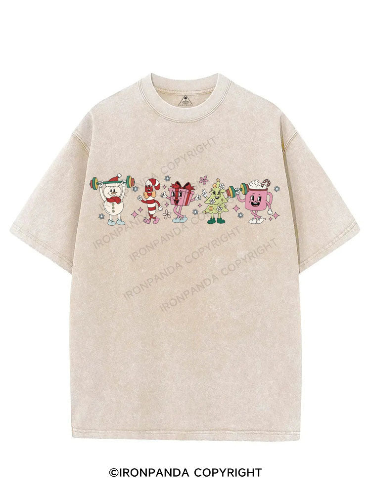 FESTIVE FITNESS FRIENDS VINTAGE GYM SHIRT