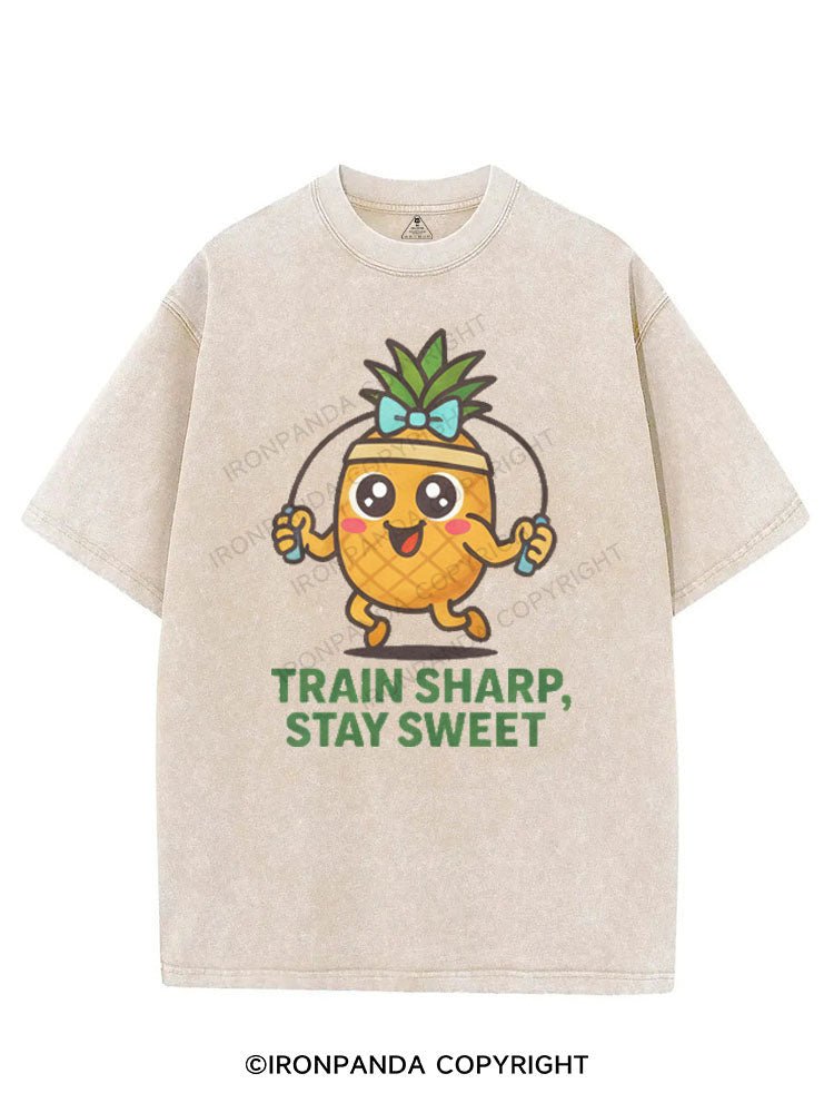 TRAIN SHARP, STAY SWEET VINTAGE GYM SHIRT