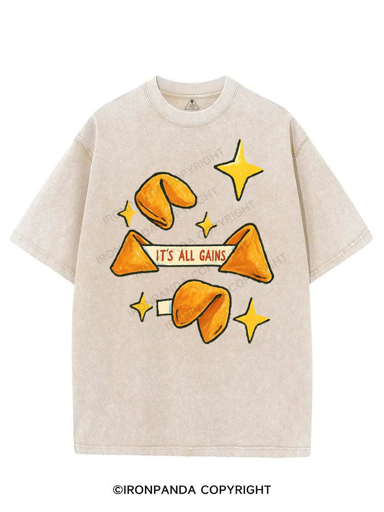 IT'S ALL GAINS VINTAGE GYM SHIRT