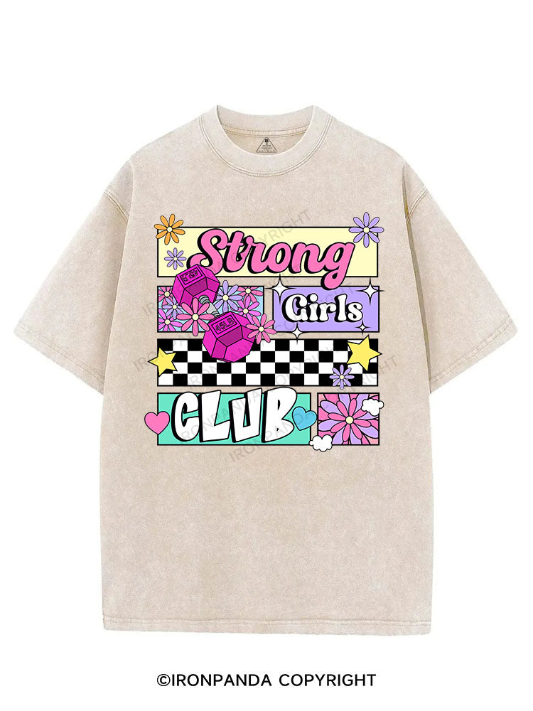 STRONG GIRLS  VINTAGE GYM SHIRT
