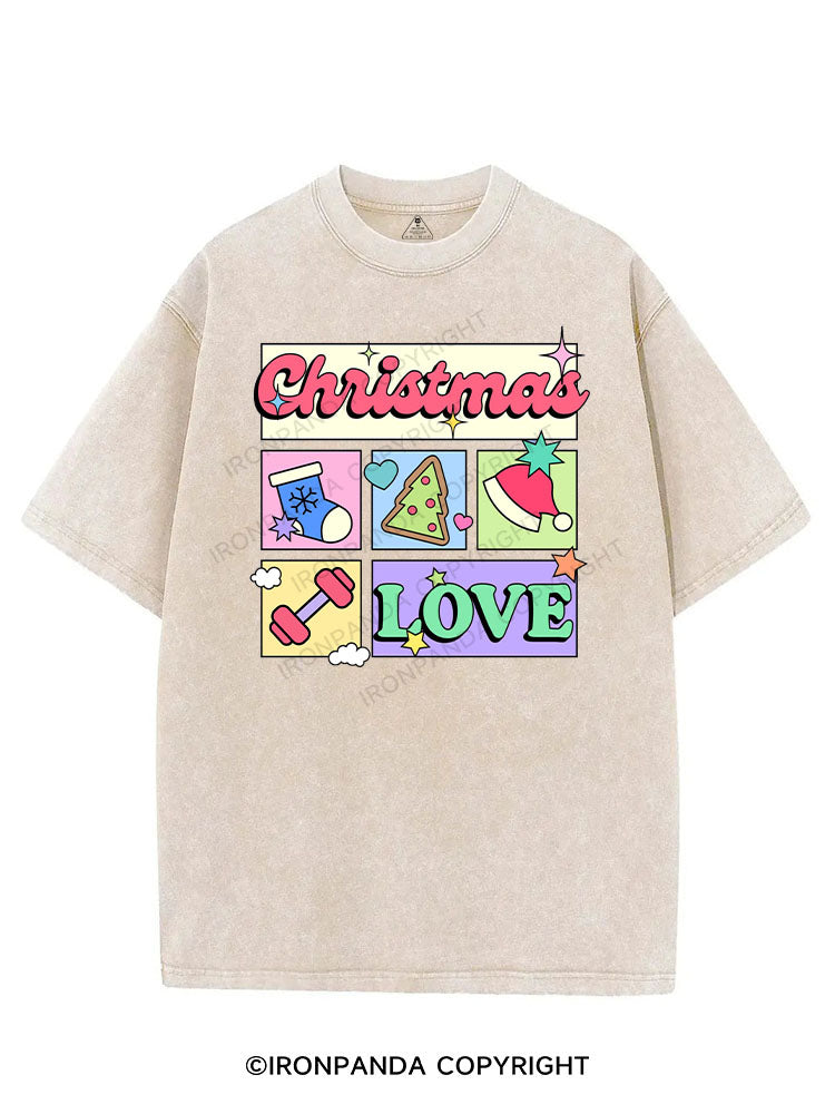 CHRISTMAS LOVE VINTAGE GYM SHIRT