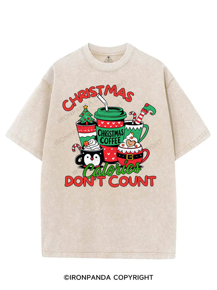 CHRISTMAS CALORIES DON'T COUNT VINTAGE GYM SHIRT