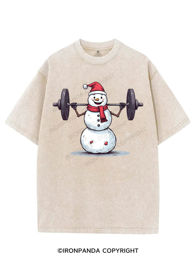 SNOWY GAINS VINTAGE GYM SHIRT