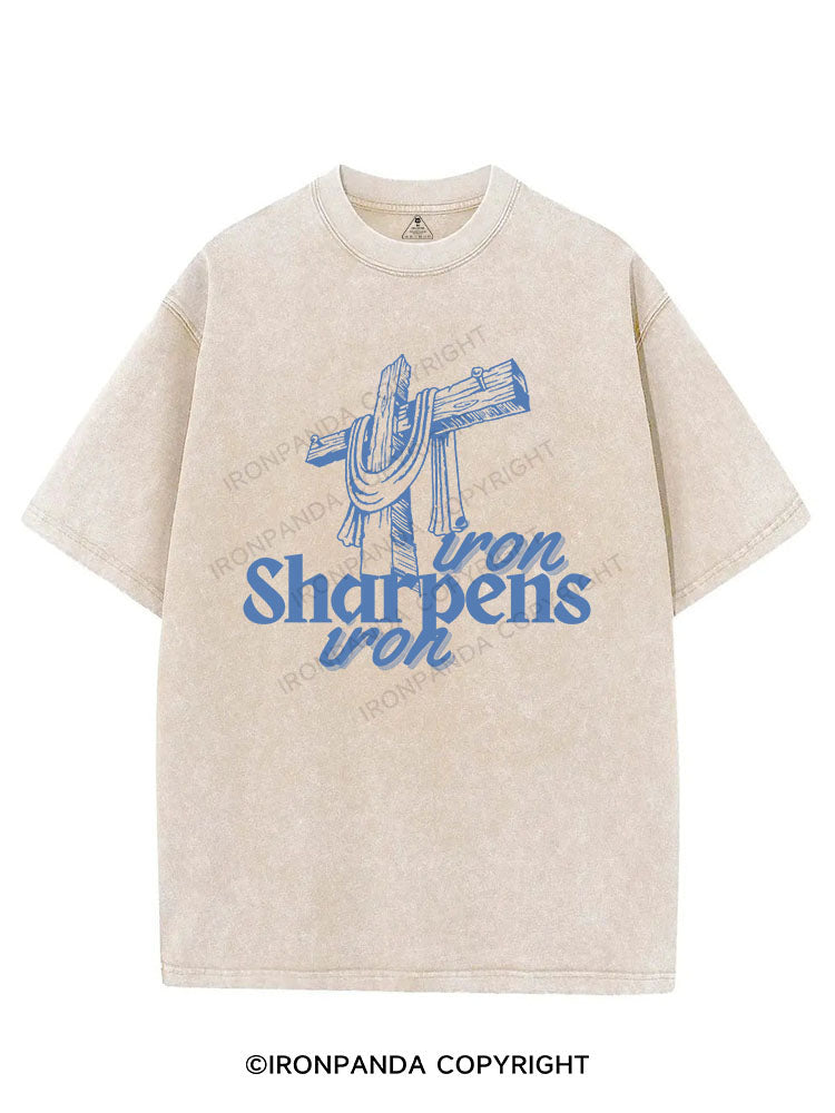 IRON SHARPENS IRON VINTAGE GYM SHIRT
