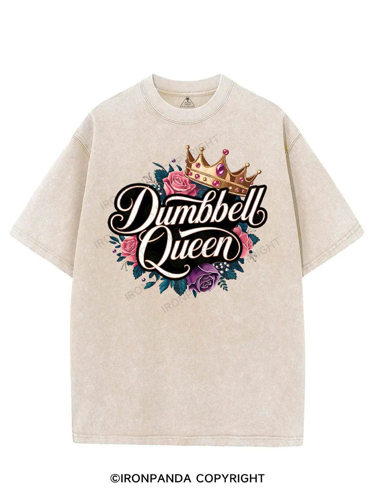 DUMBBELL QUEEN VINTAGE GYM SHIRT