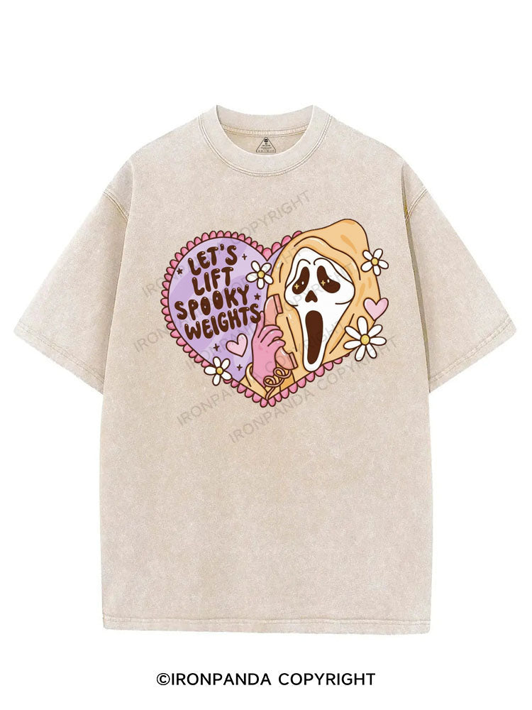 LET'S LIFT SPOOKY WEIGHTS VINTAGE GYM SHIRT
