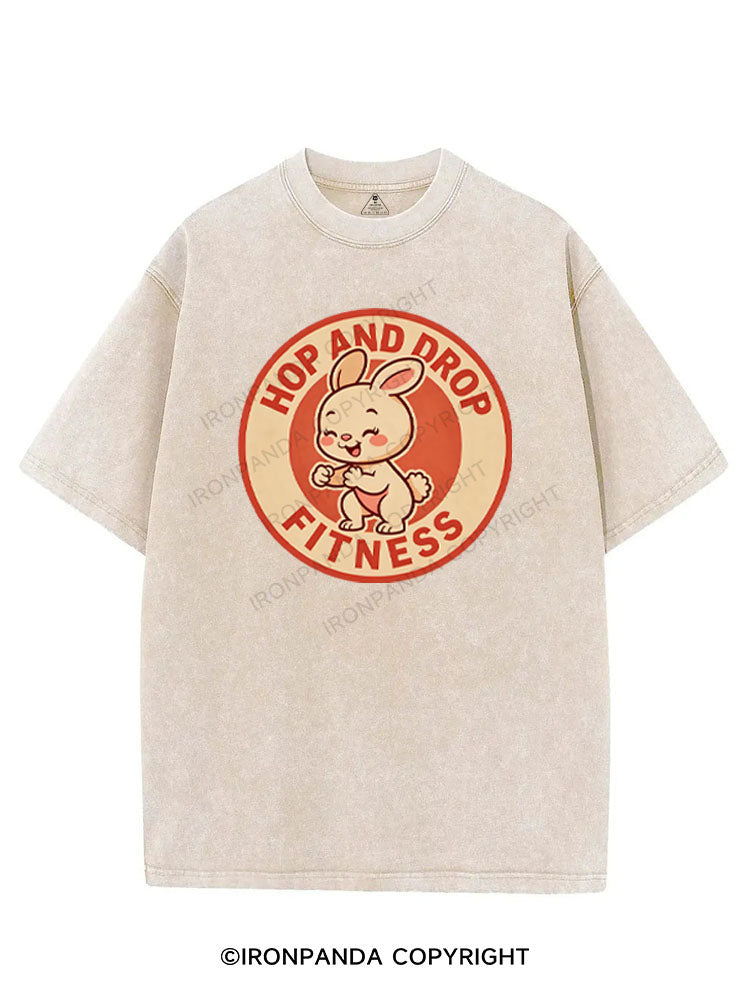 HOP AND DROP FITNESS VINTAGE GYM SHIRT