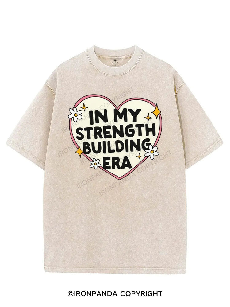IN MY STRENGTH BUILDING ERA VINTAGE GYM SHIRT