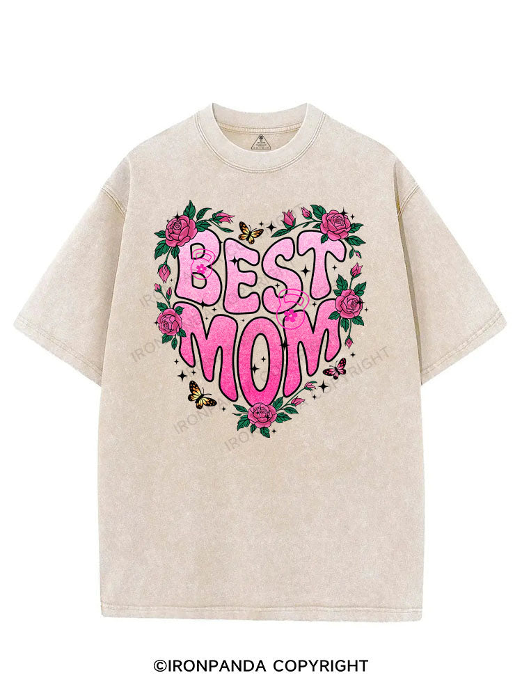 BEST MOM VINTAGE GYM SHIRT