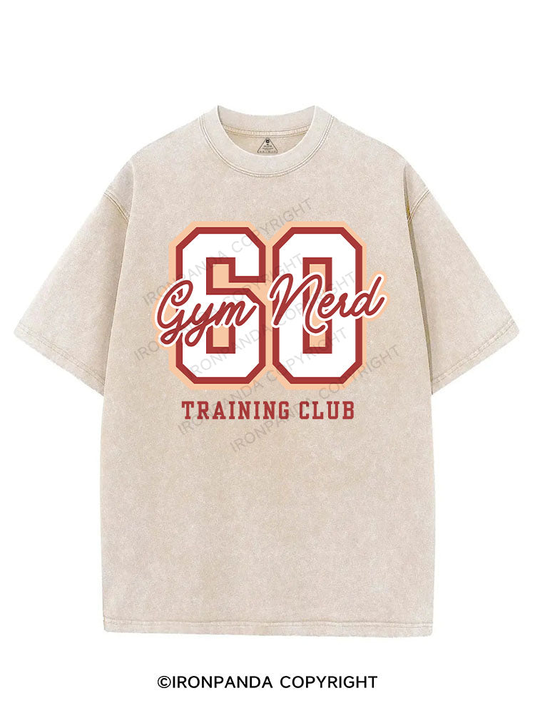 GYM NERD TRAINING CLUB VINTAGE GYM SHIRT