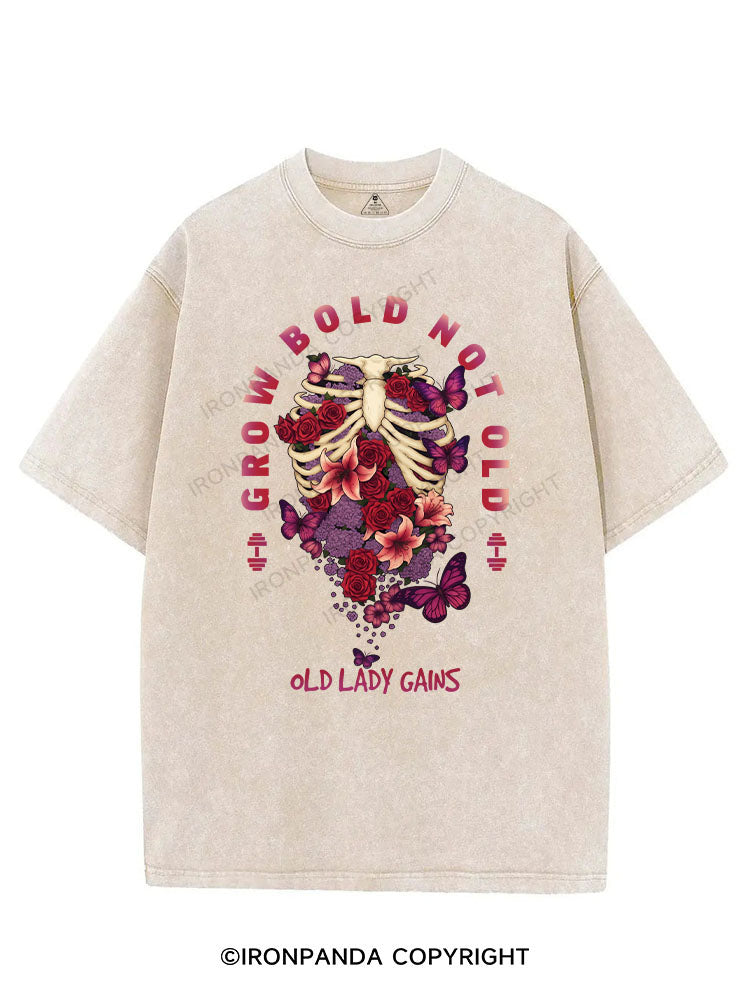 GROW BOLD NOT OLD VINTAGE GYM SHIRT