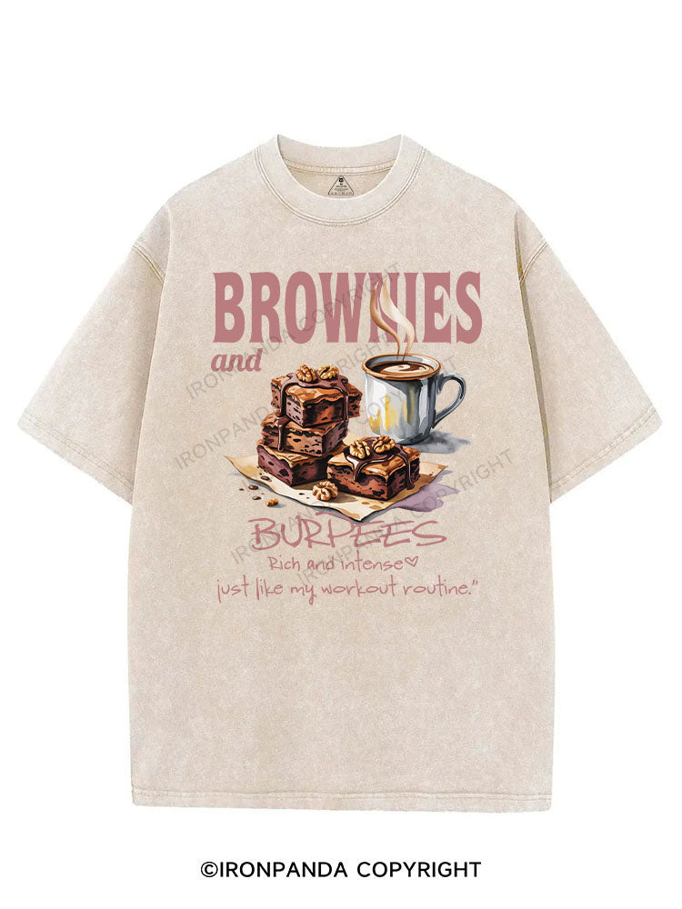 BROWNIES AND BURPEES VINTAGE GYM SHIRT