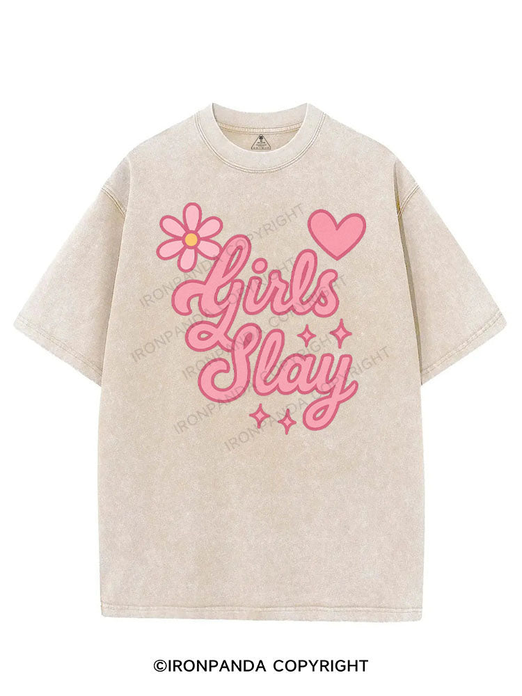 GIRLS SLAY VINTAGE GYM SHIRT