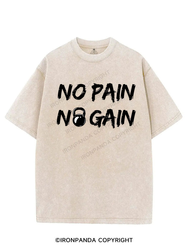 NO PAIN NO GAIN VINTAGE GYM SHIRT