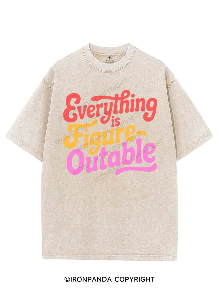 EVERYTHING IS FIGUREOUTABLE VINTAGE GYM SHIRT