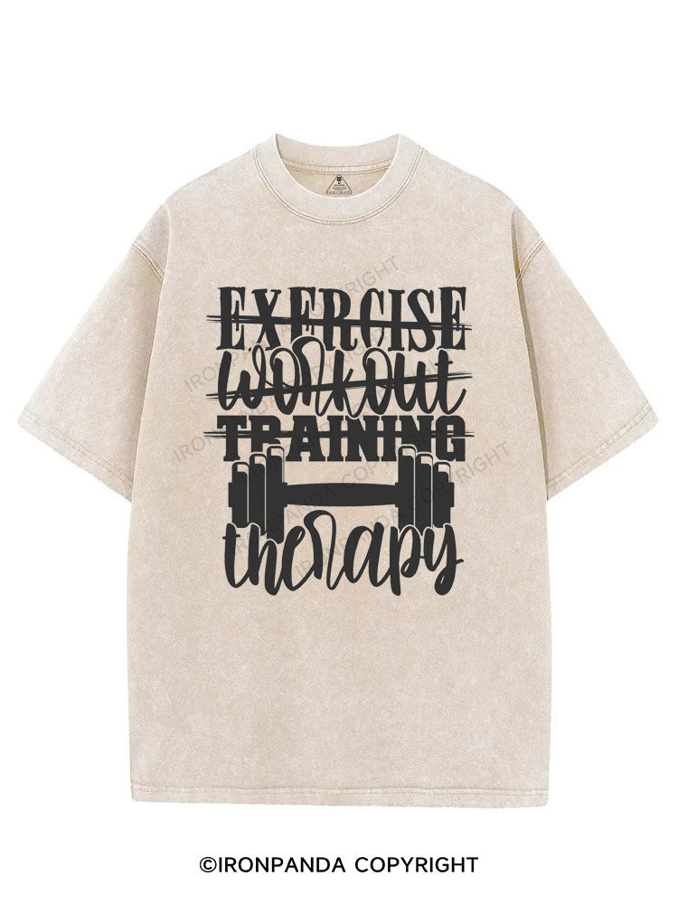 GYM IS MY THERAPY VINTAGE GYM SHIRT