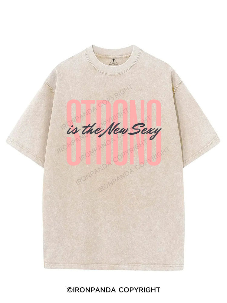 STRONG IS THE NEW SEXY VINTAGE GYM SHIRT
