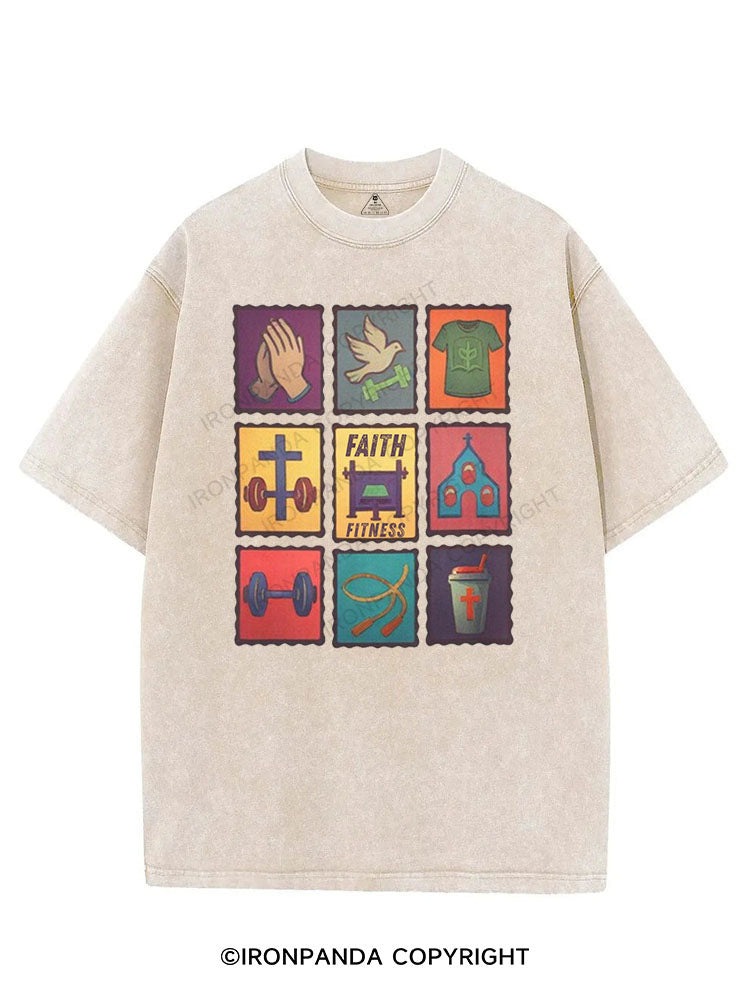 FAITH & FITNESS VINTAGE GYM SHIRT