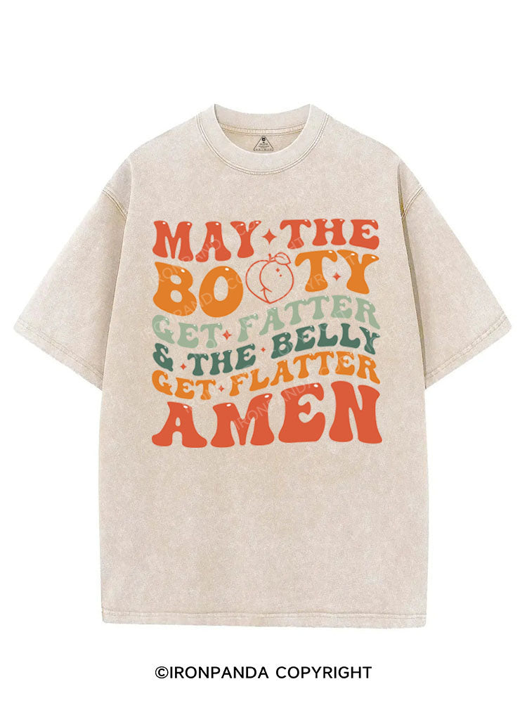 MAY THE BOOTY GET FATTER VINTAGE GYM SHIRT