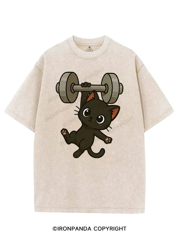 MEOW MUSCLE VINTAGE GYM SHIRT