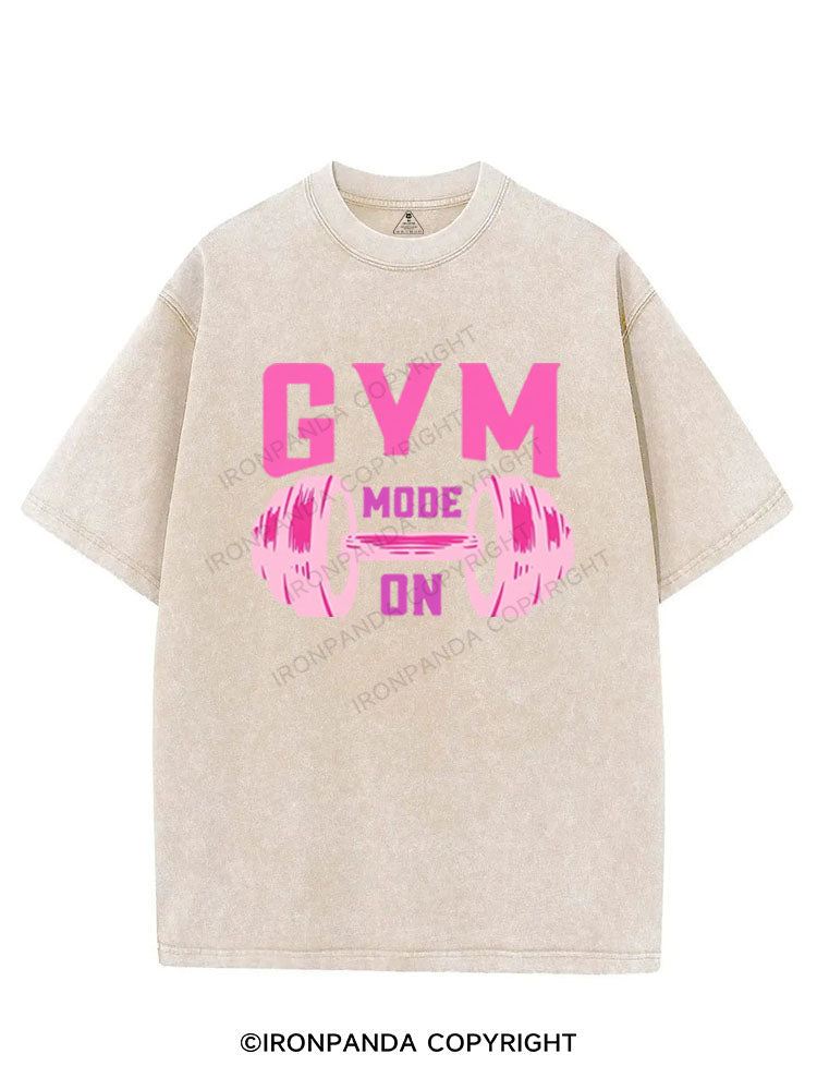 GYM MODE ON VINTAGE GYM SHIRT