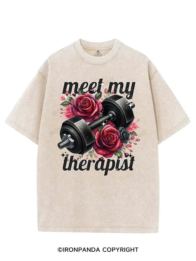 MEET MY THERAPIST VINTAGE GYM SHIRT