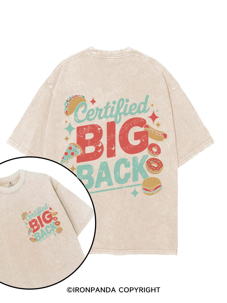Certified Big Back printed Gym Shirt