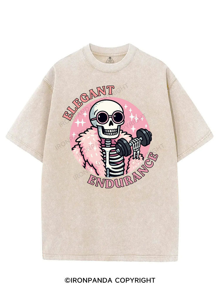 ELEGANT ENDURANCE VINTAGE GYM SHIRT