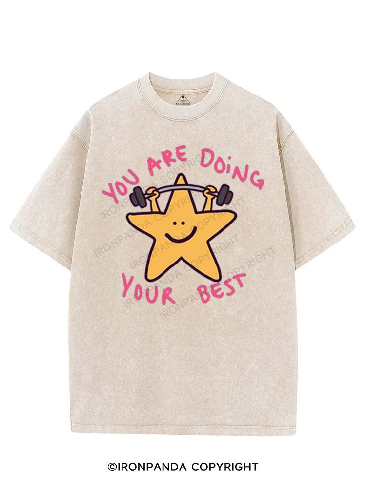 YOU ARE DOING YOUR BEST VINTAGE GYM SHIRT