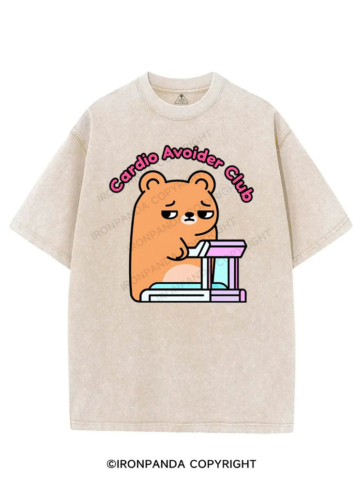 CARDIO AVOIDER CLUB VINTAGE GYM SHIRT