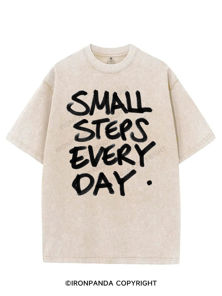 SMALL STEPS EVERY DAY VINTAGE GYM SHIRT