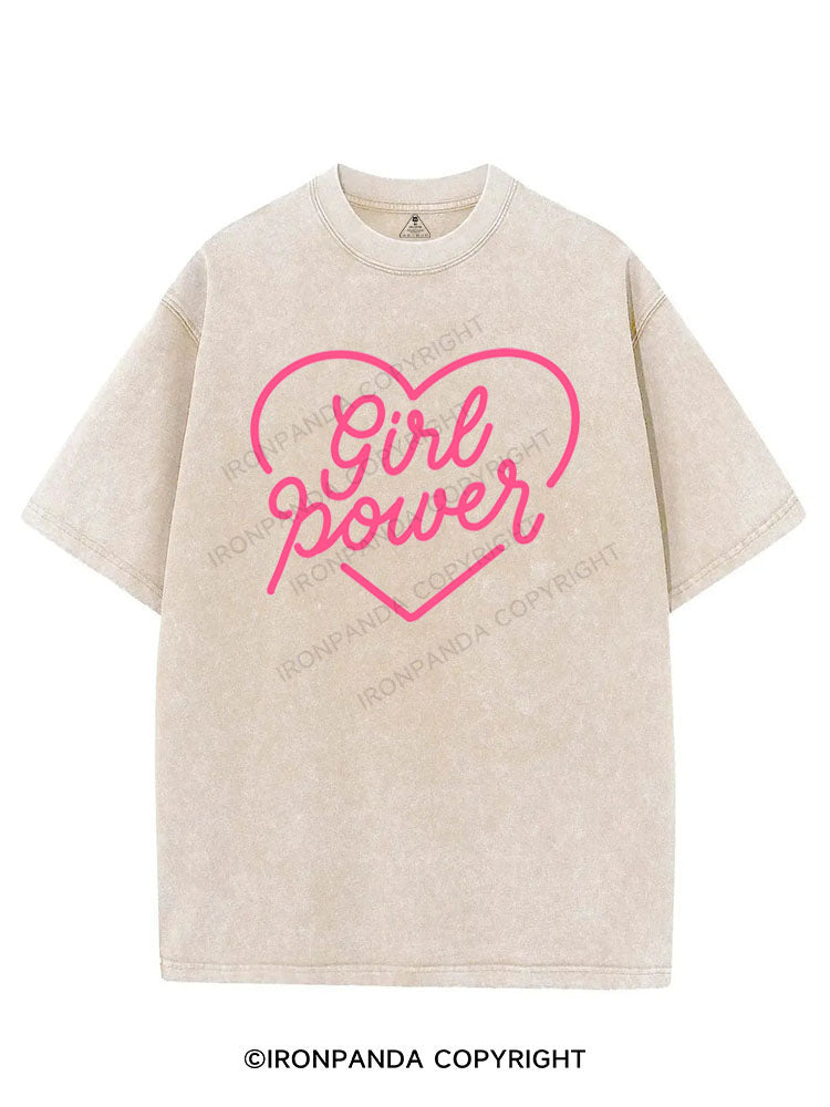 GIRL POWER VINTAGE GYM SHIRT