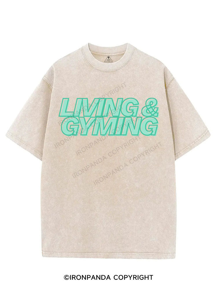 LIVING & GYMING VINTAGE GYM SHIRT