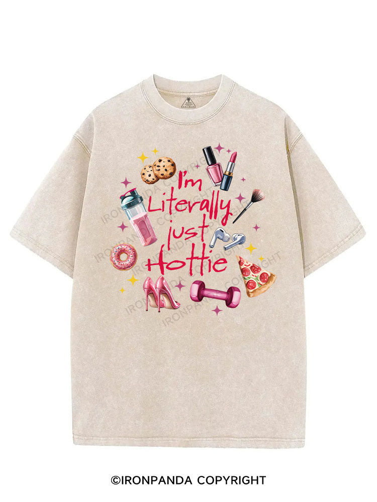 I'M LITERALLY JUST HOTTIE VINTAGE GYM SHIRT