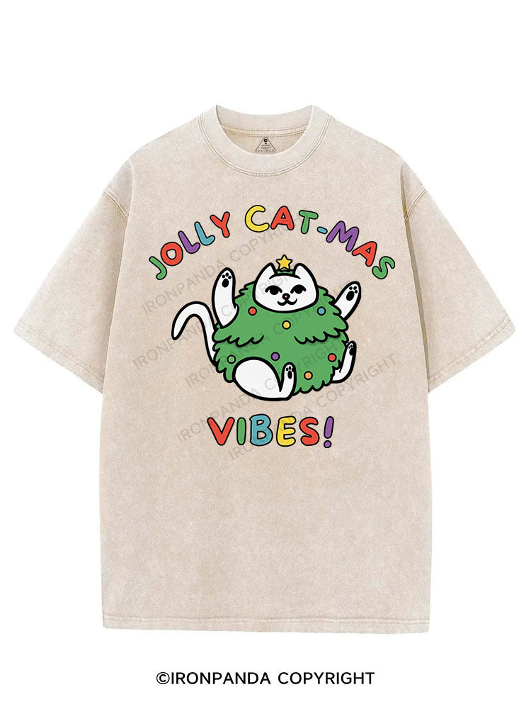 JOLLY CAT-MAS VIBES! VINTAGE GYM SHIRT
