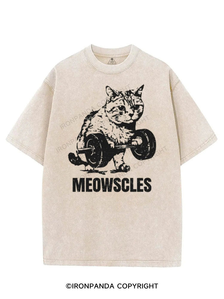 MEOWSCLES VINTAGE GYM SHIRT