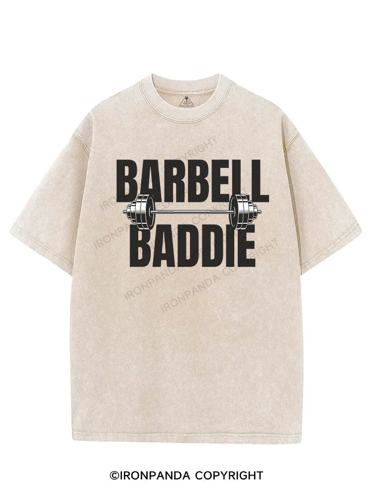 BARBELL BADDIE VINTAGE GYM SHIRT