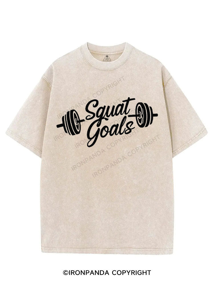 SQUAT GOALS VINTAGE GYM SHIRT
