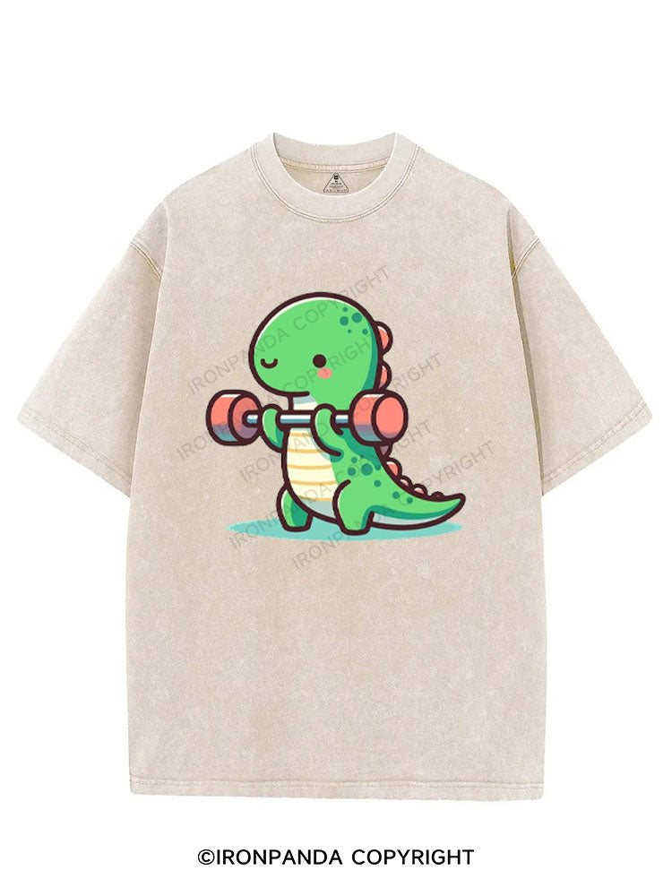 DINO GAINS VINTAGE GYM SHIRT