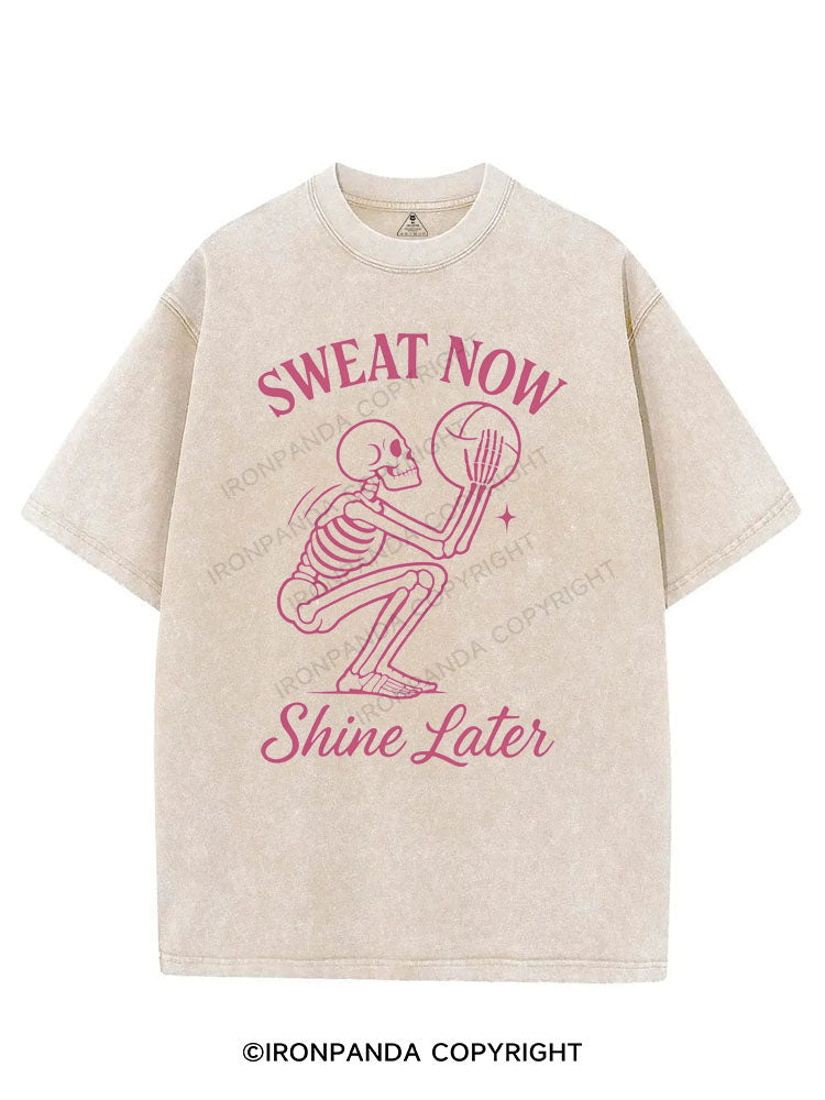 SWEAT NOW SHINE LATER VINTAGE GYM SHIRT