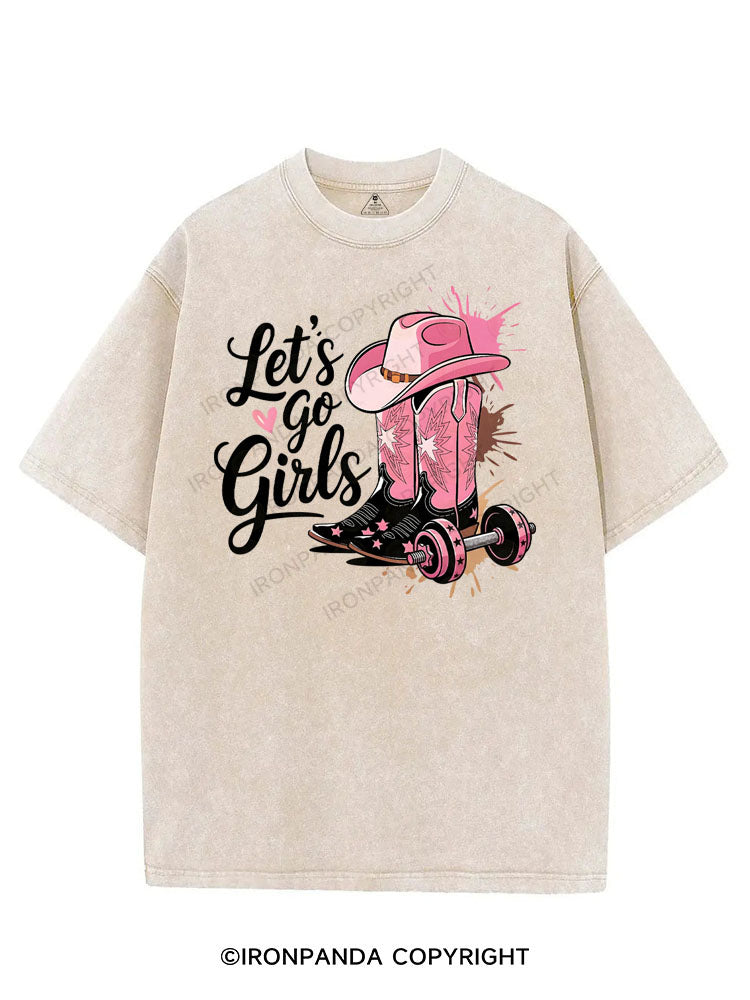 LET'S GO GIRLS VINTAGE GYM SHIRT