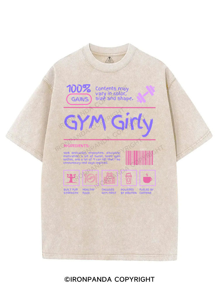 GYM GIRLY VINTAGE GYM SHIRT