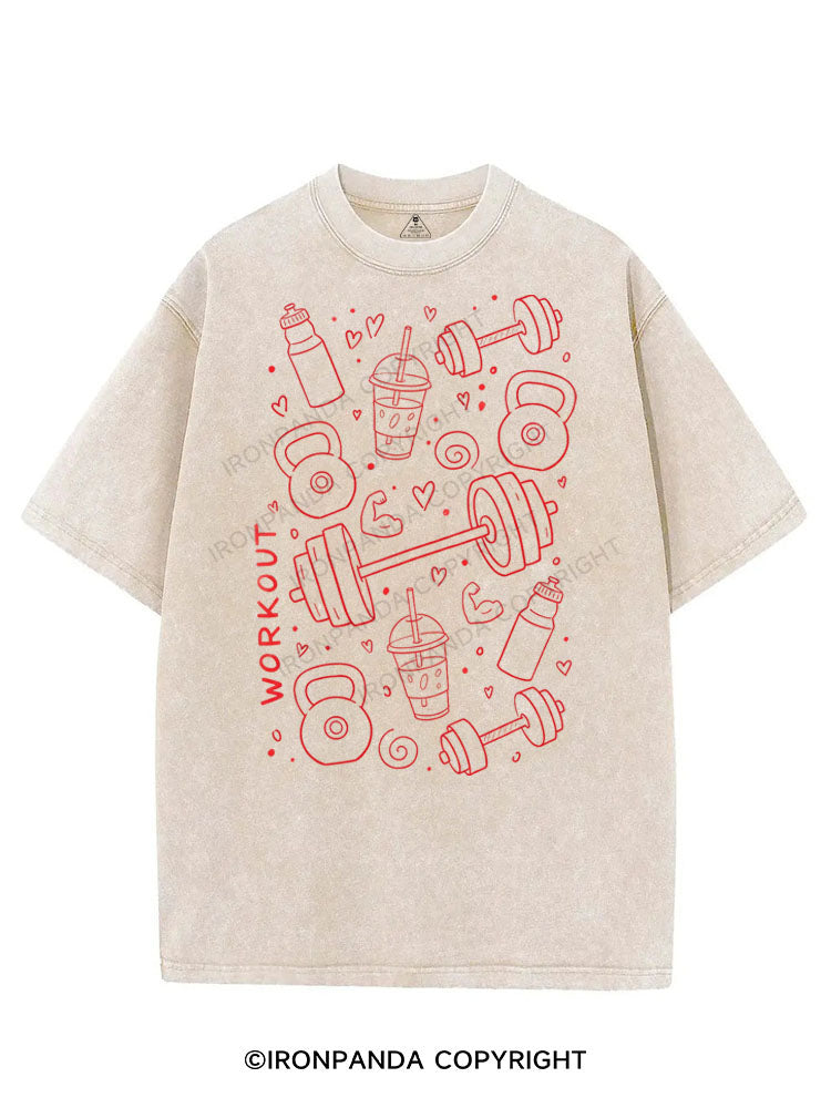 WORKOUT VINTAGE GYM SHIRT