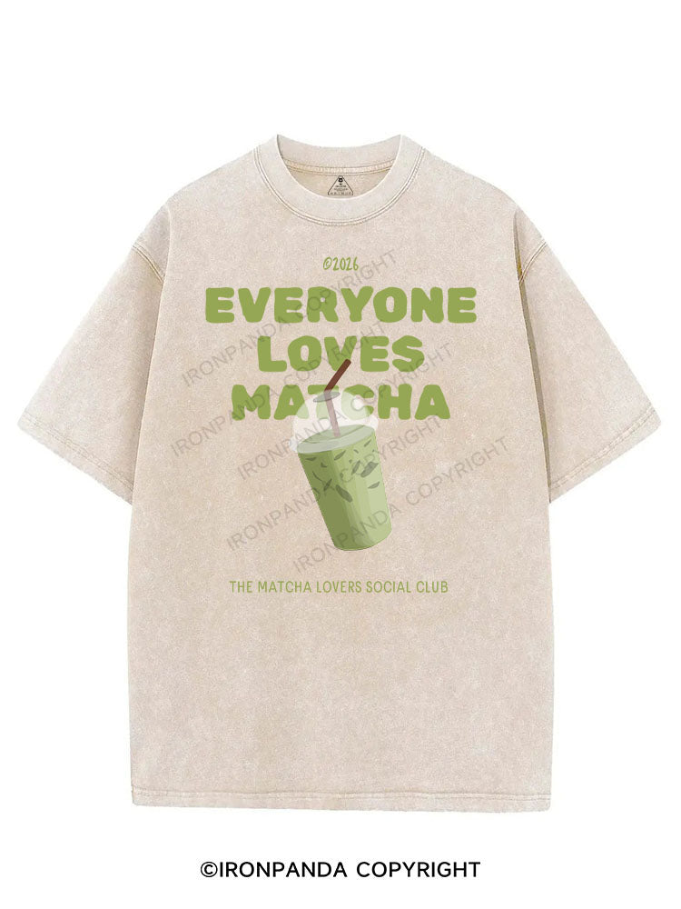 EVERYONE LOVES MATCHA VINTAGE GYM SHIRT