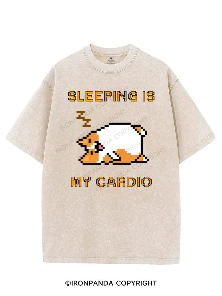 SLEEPING IS MY CARDIO VINTAGE GYM SHIRT